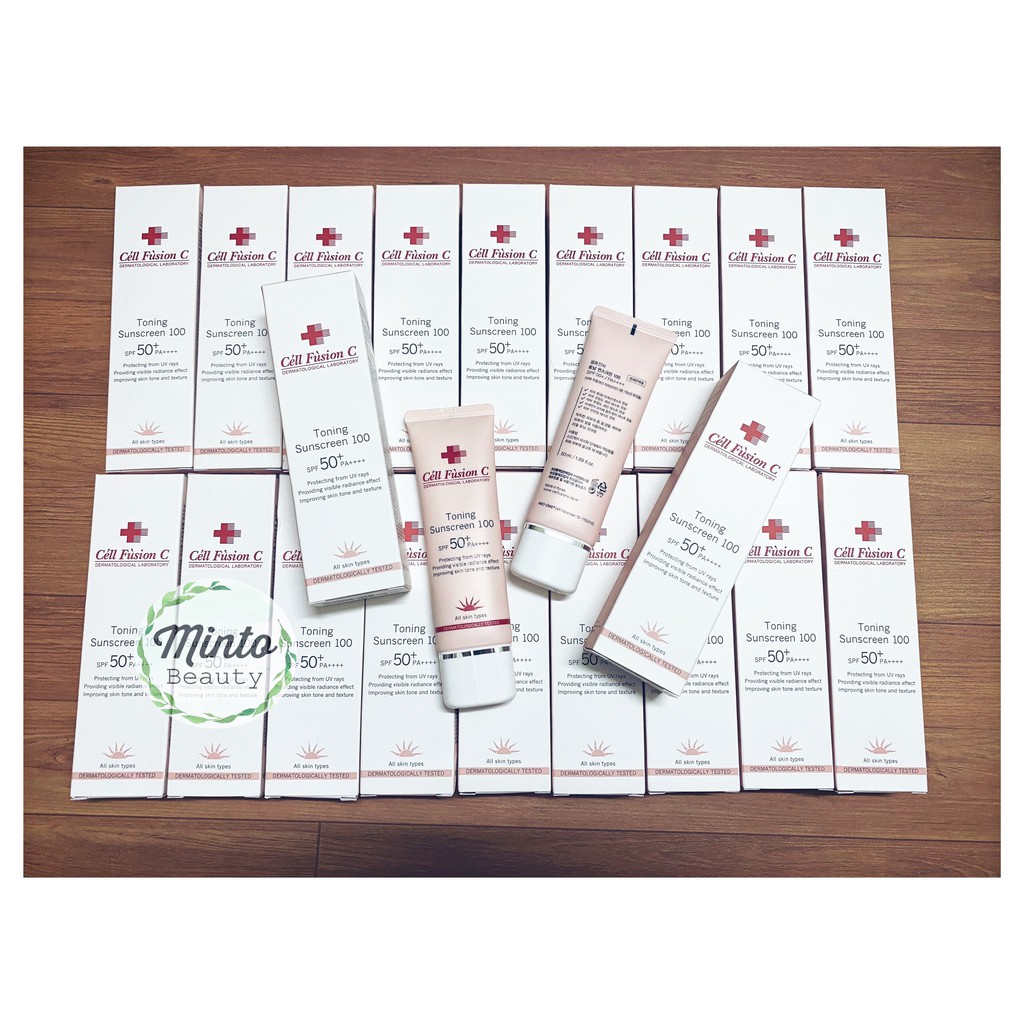 KEM CHỐNG NẮNG CELL FUSION C TONING SUNCREEN 100 với SPF 50+, PA++++