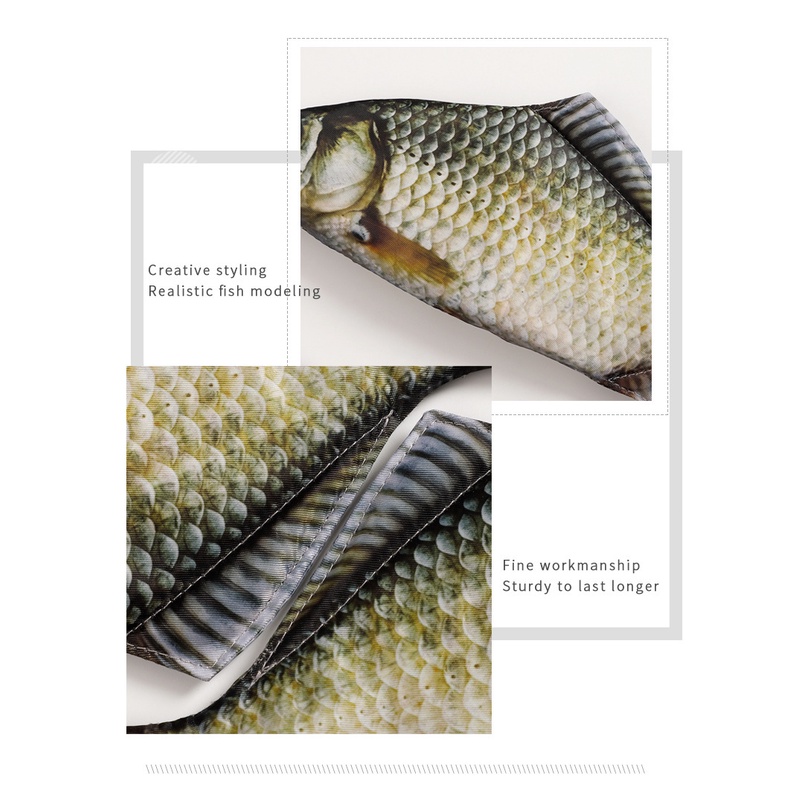 Túi Đựng Bút Chì Hình Cá Muối Sáng Tạo Vui Nhộn