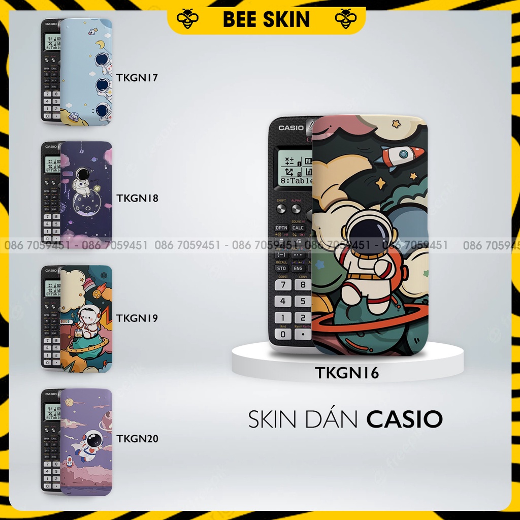 Skin dán máy tính CASIO In Hình Người Không GianBộ 4 (Casio 570 / Casio 570-2nd/ Casio 580 /Vinacal..) tkgnb4