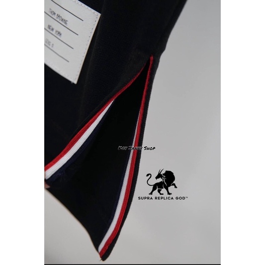 Áo Polo Thom Browne sọc chéo ngực hot hit nhất 2022