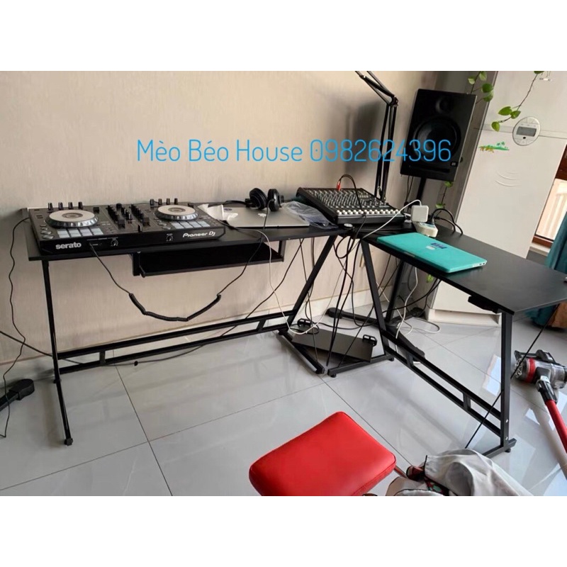 [HÀNG LOẠI I ] Bàn làm việc chữ L chân chéo khung sắt sơn tĩnh điện, bàn học đa năng xoay đa hướng, bàn gaming