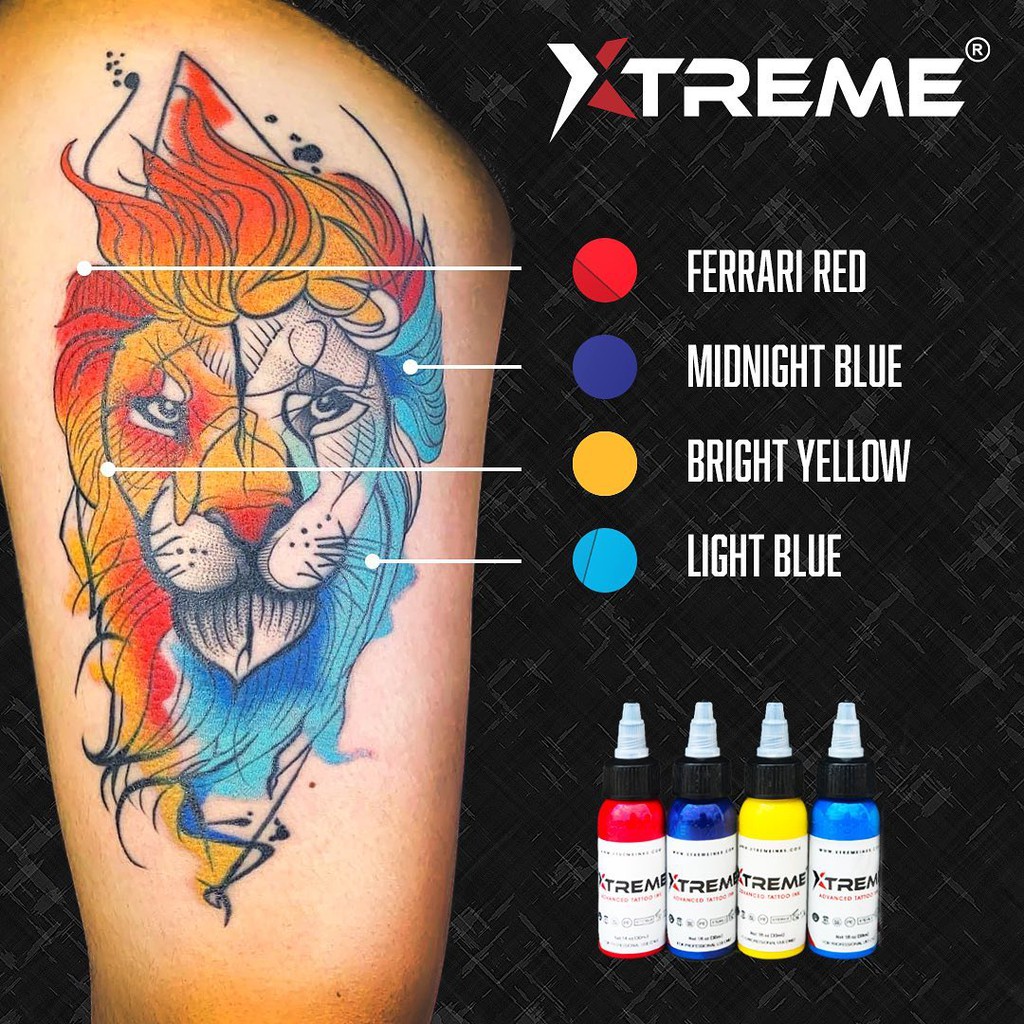 Mực xăm hình Xtreme MÀU TÍM PURPLE hàng chính hãng USA