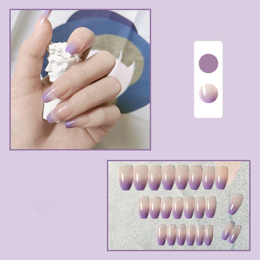 [Hàng mới về] Set 24 móng tay giả thời trang có thể tháo rời