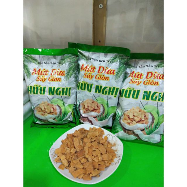 MỨT DỪA SẤY GIÒN HỮU NGHỊ { 10 GÓI/20 GÓI}