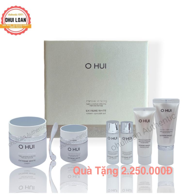 [ Siêu Khuyến Mãi ] Bộ kem trắng da ohui mờ thâm nám sạm da chống lão hóa extreme white cream