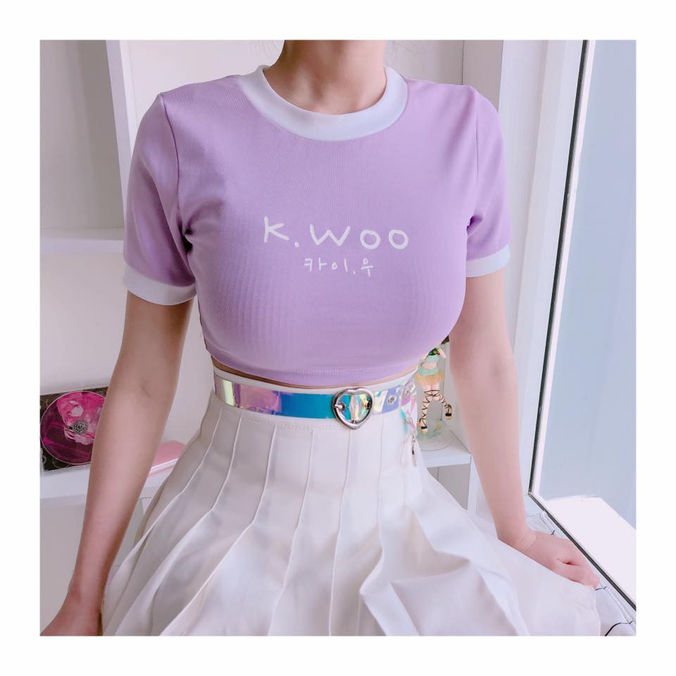 áo thun tn croptop kwoo
