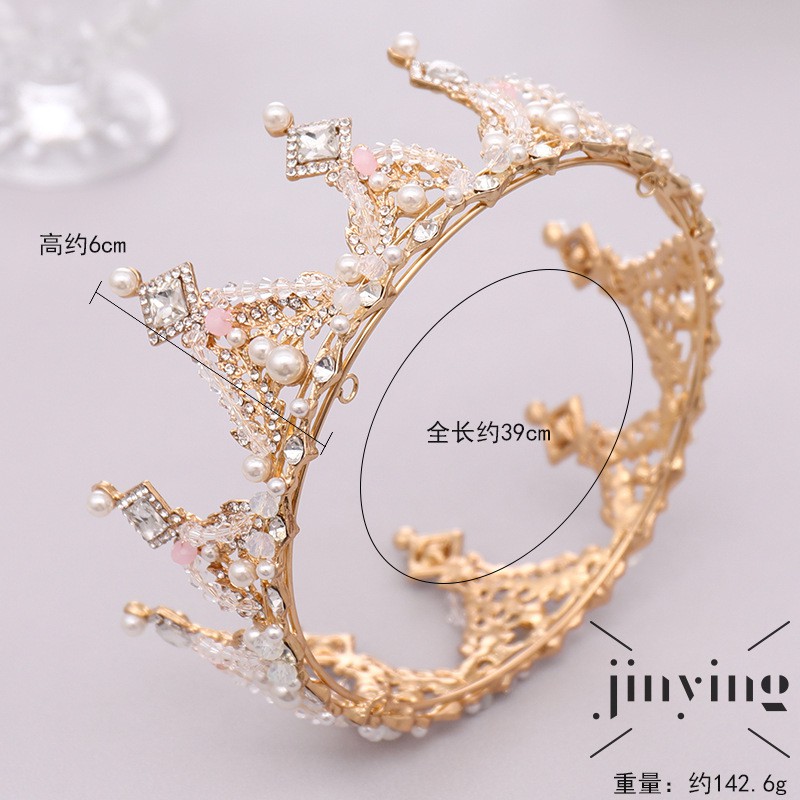 GETNOIVAS Vương miện cài tóc cô dâu đính đá thời trang