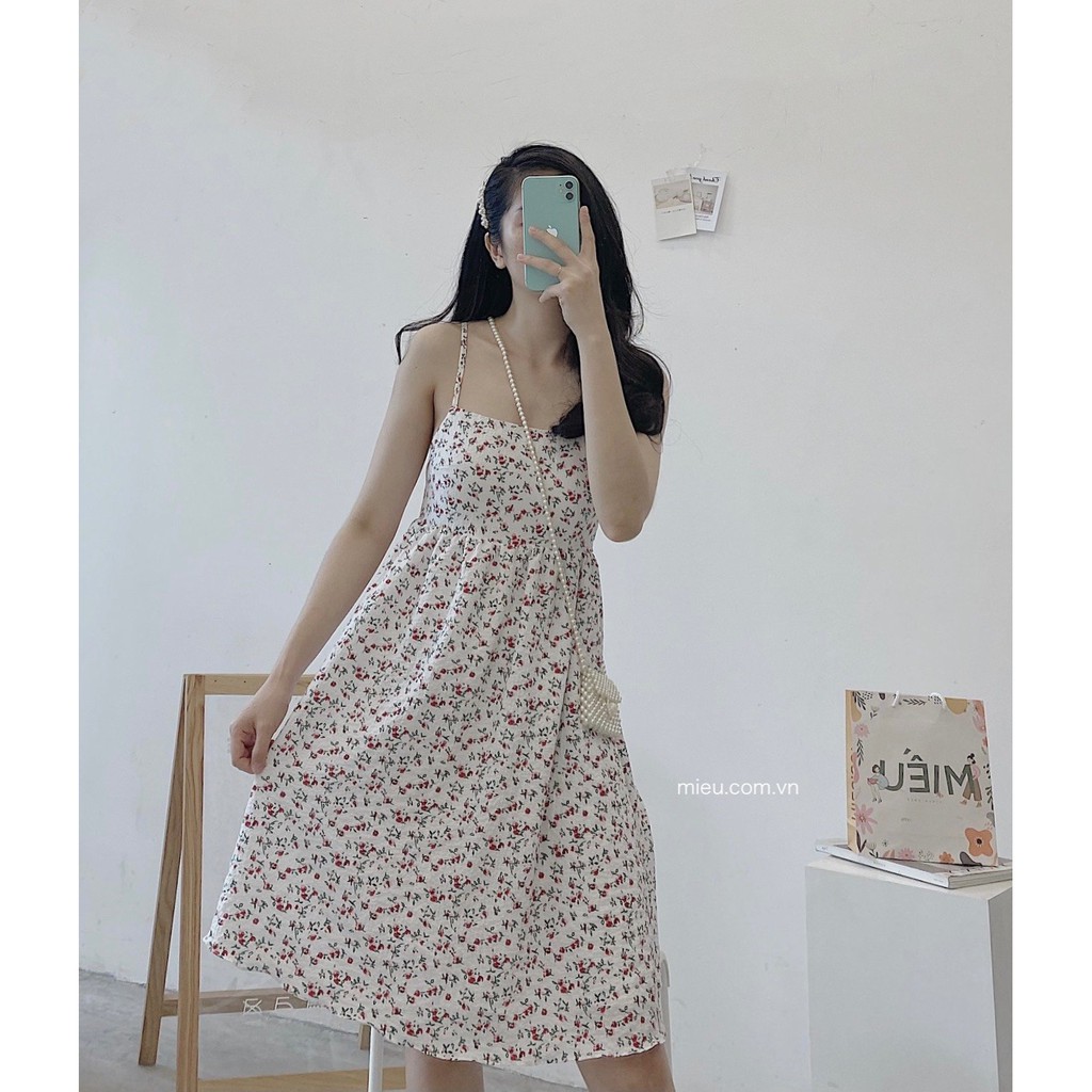ĐẦM HAI DÂY DÁNG XÓE BUBY DRESS
