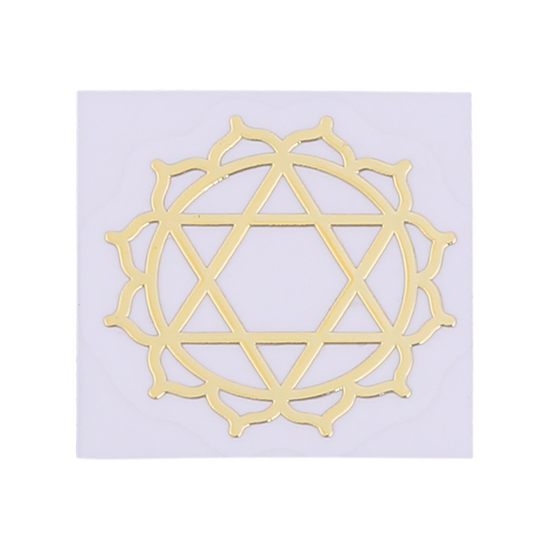 Set 7 Miếng Dán Trang Trí Bằng Kim Loại Họa Tiết Kim Tự Tháp Độc Đáo