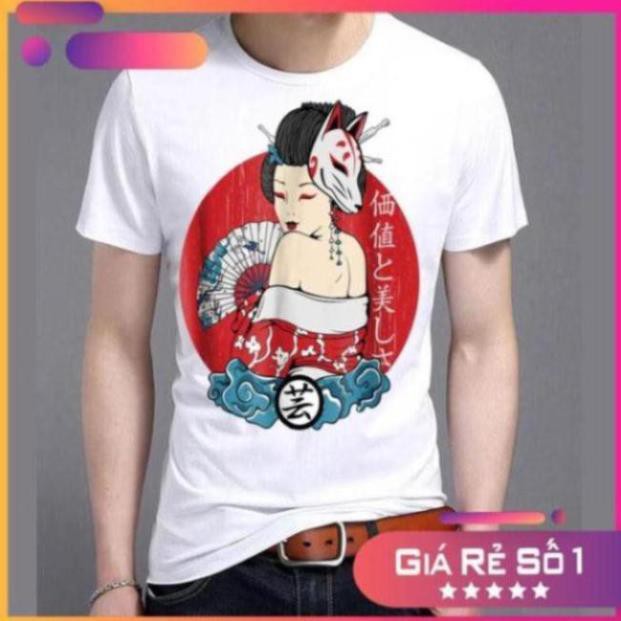 [ÁO THUN IN ĐỒNG GIÁ 65K TOÀN SHOP] - [GIẢM SẬP SÀN] Áo thun nam nữ geisha Nhật Bản 32