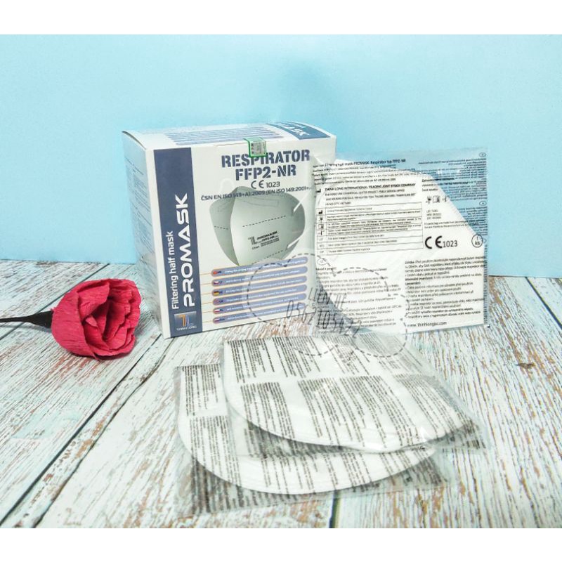 Hộp 20 khẩu trang N95 5 lớp FFP2 ProMask hàng chuẩn xuất Châu Âu ngăn vi khuẩn, 99% bụi mịn PM2.5 | BigBuy360 - bigbuy360.vn