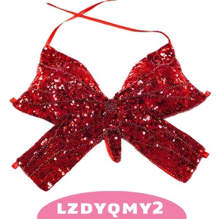 [Lzdyqmy] Áo ngực múa bụng nữ Sequin Áo trang phục Latin Mặc