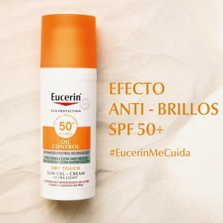 Kem chống nắng cho da nhờn mụn eucerin sun gel-cream dry touch oil control spf50+ 50ml