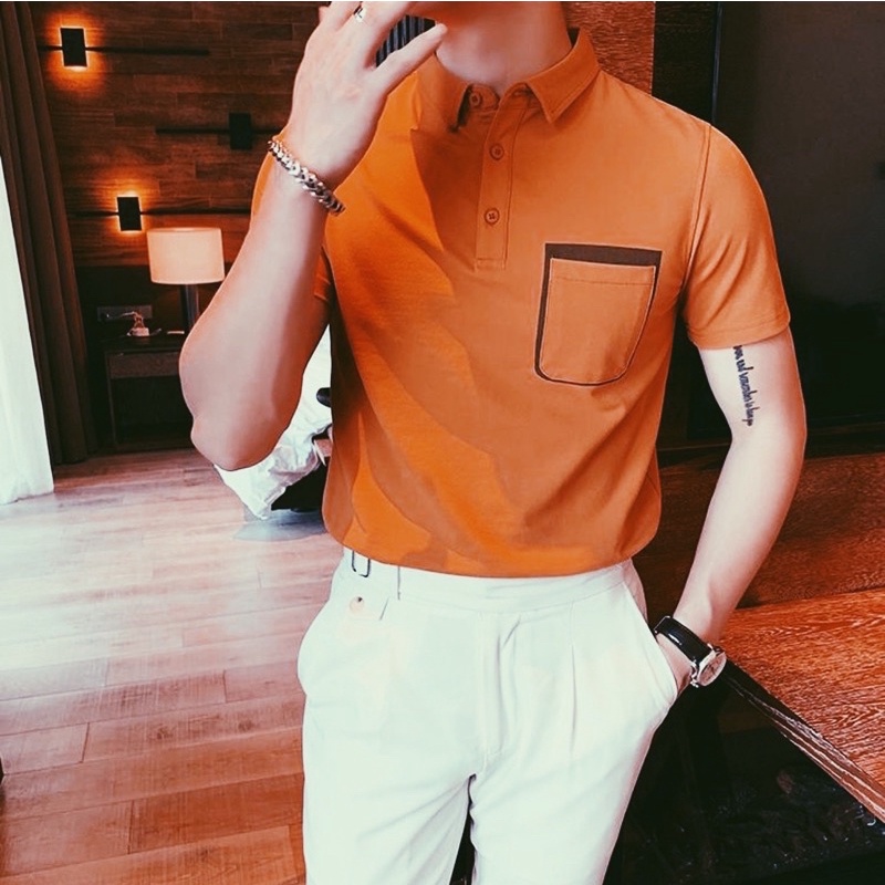 ÁO POLO SIÊU MÁT ÁO THUN CỔ BẺ Chất cotton co dãn 4  chiều | BigBuy360 - bigbuy360.vn