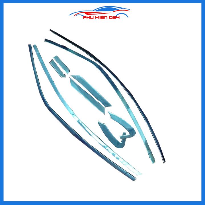 Bộ nẹp viền cong kính Inox Cho Altis 2014-2015-2016-2017-2018-2019-2021
