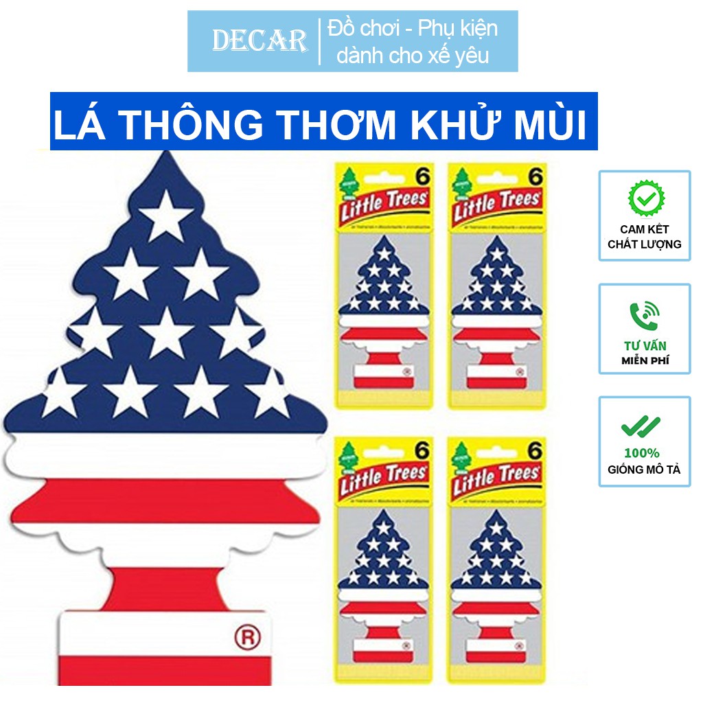 Cây thông thơm khử mùi ô tô, xe hơi little trees mỹ , lá cây thông sáp thơm tỏa mùi oto, phòng ngủ, tủ quần áo