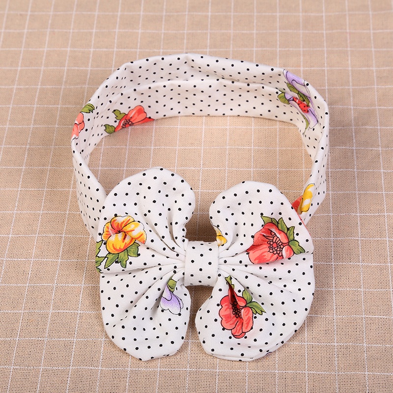Set 3 Băng Đô Cotton Mềm Mại Đính Hoa Cho Bé Gái