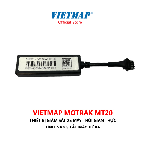 [Mã BMBAU300 giảm 7% đơn 499K] Vietmap Motrak MT20 - Thiết bị giám sát xe thời gian thực với tính năng tắt máy từ xa