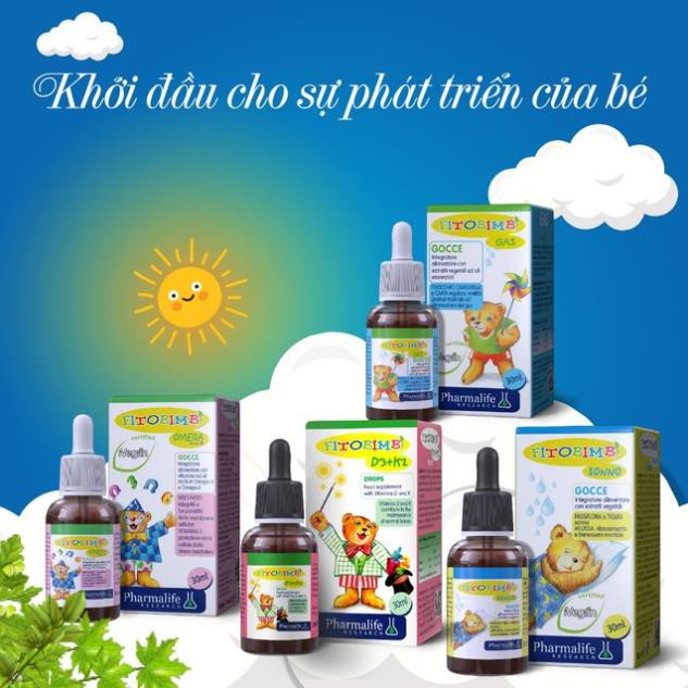 Siro Uống Fitobimbi Sonno Gocce Hỗ Trợ Cải Thiện Giấc Ngủ, Giảm Căng Thẳng Cho Trẻ Nhỏ Hộp 30ml