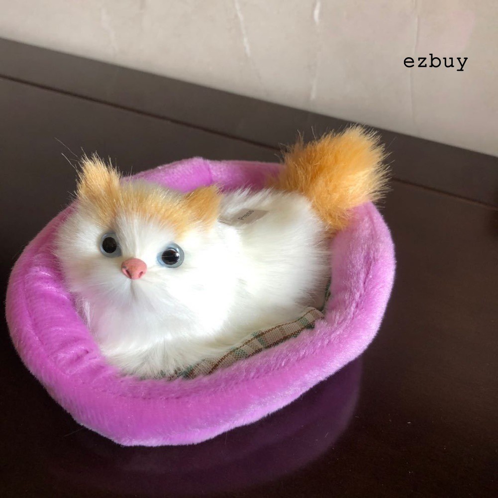 Đồ chơi mèo mô phỏng đang ngủ có âm thanh độc đáo