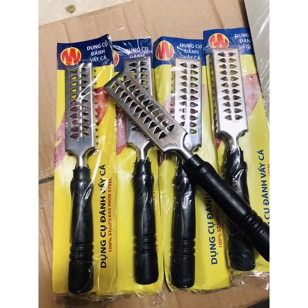 Dụng cụ đánh vảy cá bằng inox loại to, nhỏ chuyên dụng