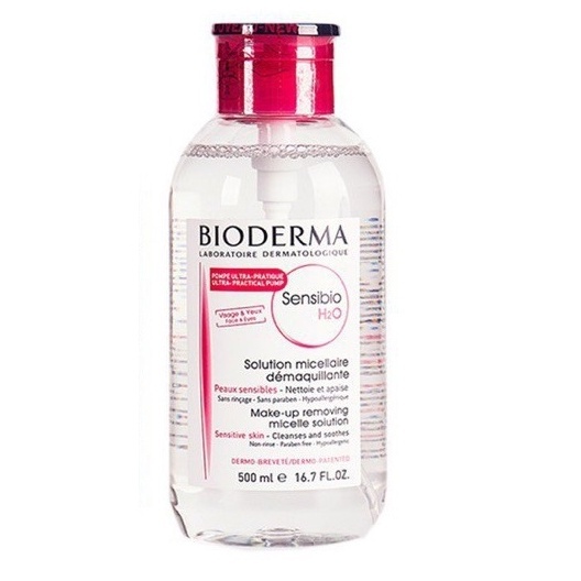Nước tẩy trang bioderma 500ml nắp nhấn dành cho da khô và da dầu | BigBuy360 - bigbuy360.vn
