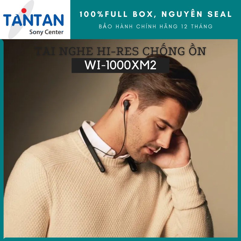 Tai Nghe BLUETOOTH HI-RES CHỐNG ỒN Sony WI-1000XM2 |DSEE HX - HD Noise Cancelling QN1 - Sense Engine - Xuất xứ: Malaysia