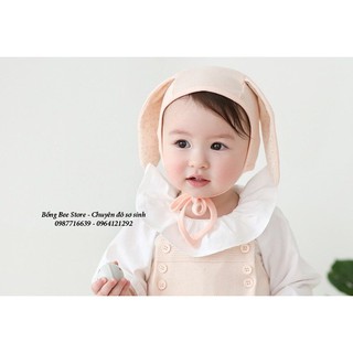 Mũ tai thỏ cotton cho bé
