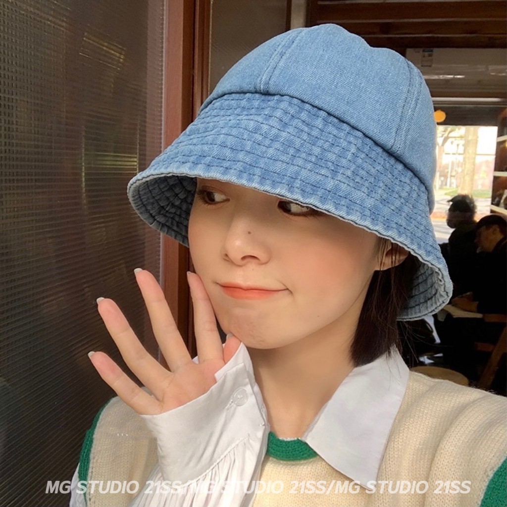 Mũ Tai Bèo MG STUDIO Chất Liệu Denim Thời Trang