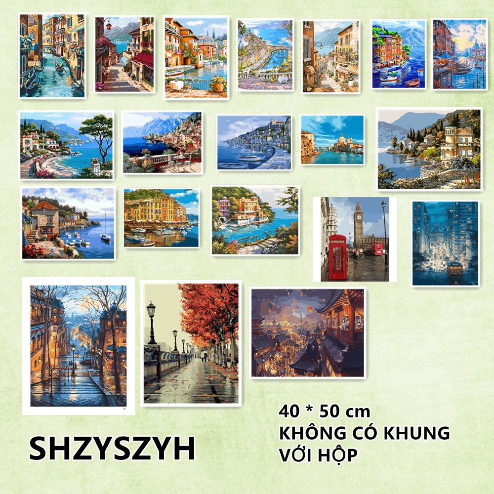 Tranh Sơn Dầu Shzyszyh 40X50Cm Không Kèm Khung