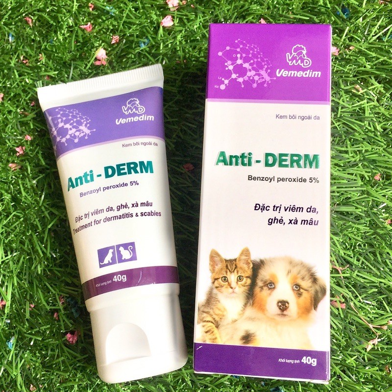 [Anti - Derm] Thuốc bôi tiêu ghẻ, viêm da cho chó mèo