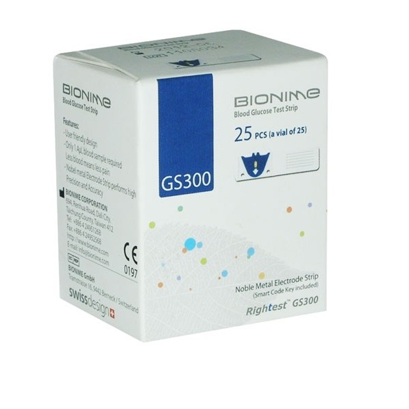 QUE THỬ ĐƯỜNG HUYẾT BIONIME GS-300 GS-260