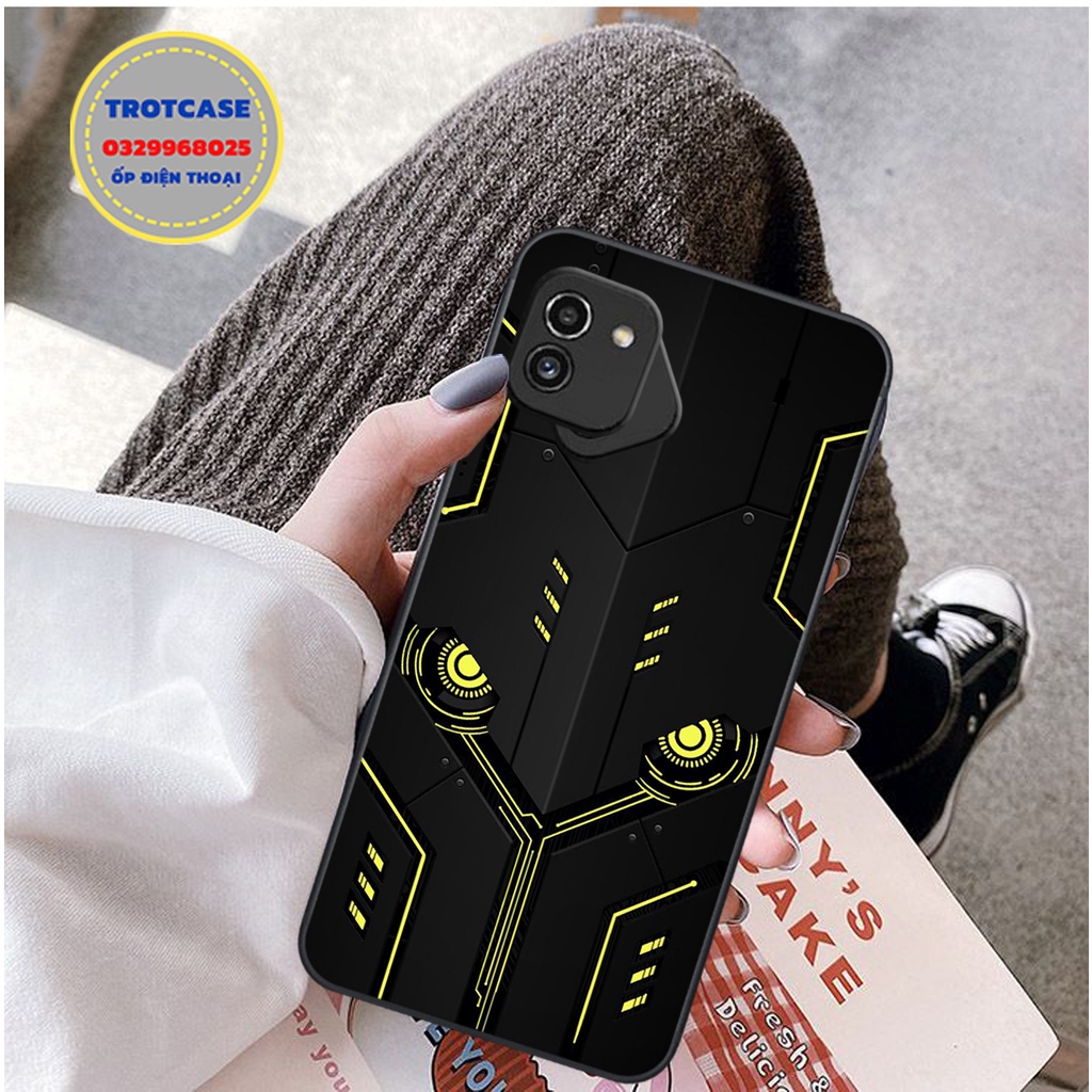 Ốp lưng điện thoại Samsung A03 / Samsung A03 Core - in hình vân điện quang xanh , vàng và đỏ mận siêu đẹp