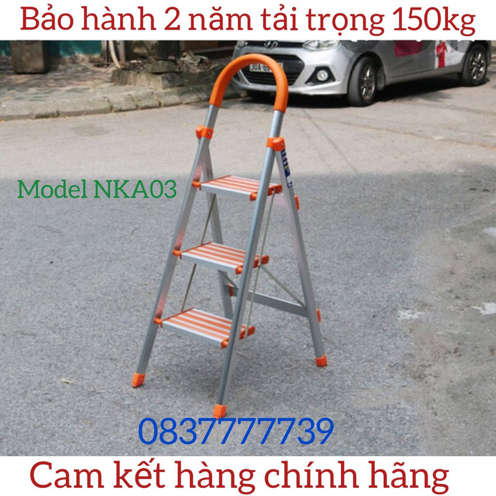 Thang nhôm ghế 3 bậc ✅ Nikawa✅  Nhật Bản NKA-03