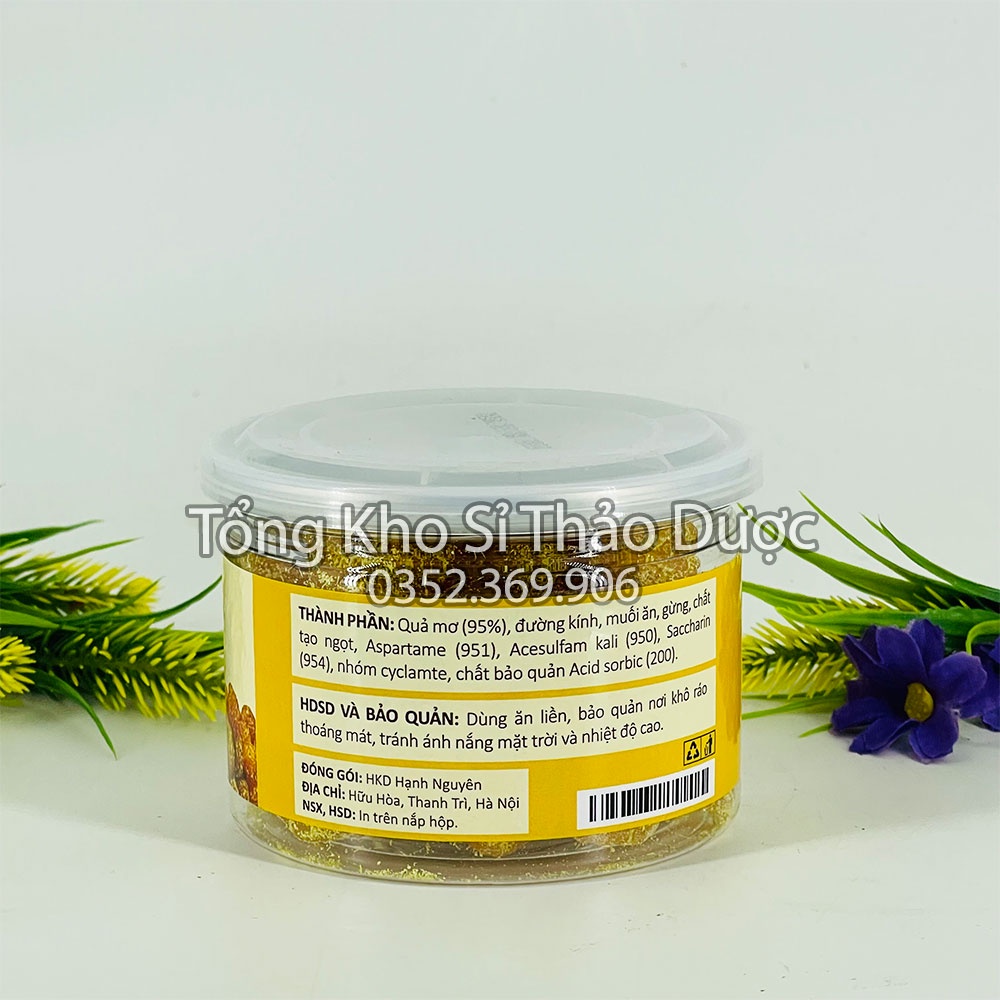 Ô mai mơ nho gừng sấy dẻo chua, ngọt - Túi 100g