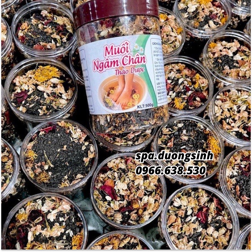 Muối Ngâm Chân Thảo Dược Hủ 500G Spa Dưỡng Sinh