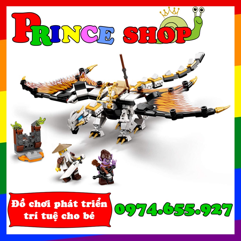 Mô hình lắp ráp Rồng thần của sư phụ Wu ninjago Lari 11550  - Lắp ghép Wu's Battle Dragon Bela/Lari