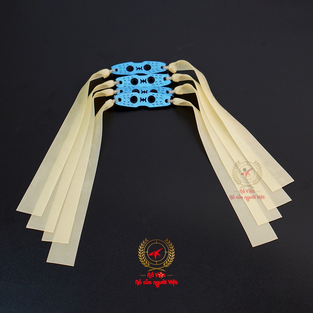 5 Thun ná cao su, dây ná cao su chính hãng precise v2 - 0.65mm đã buộc sẵn da ná