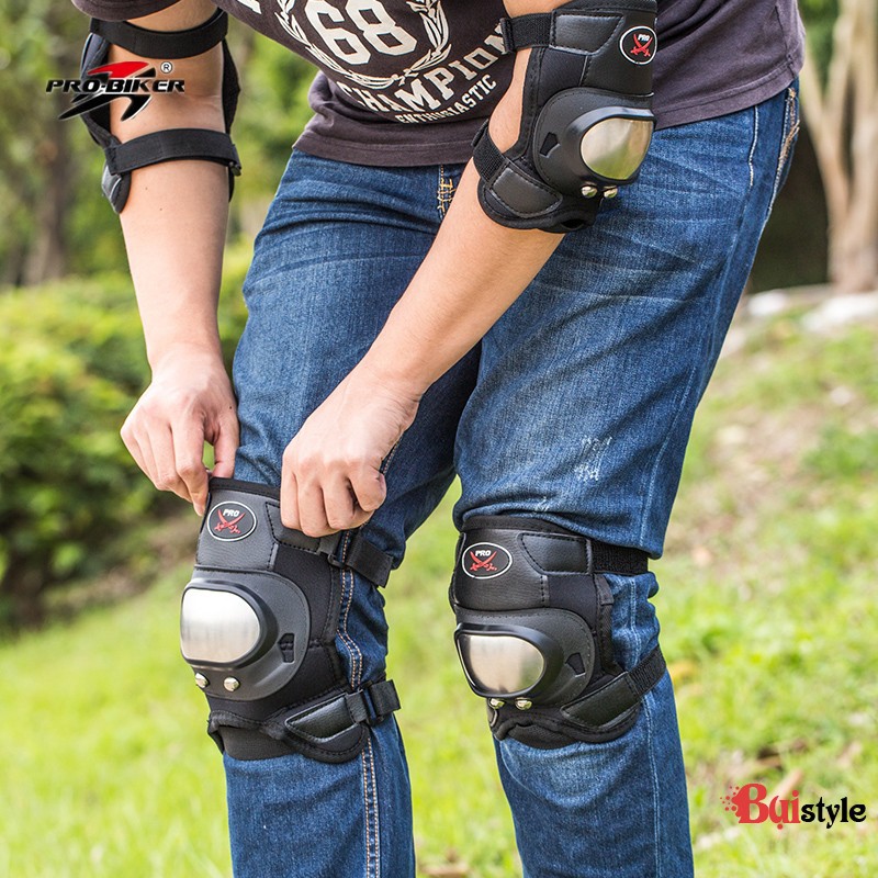 Bộ Giáp Inox Bảo Hộ Chân Tay Probiker