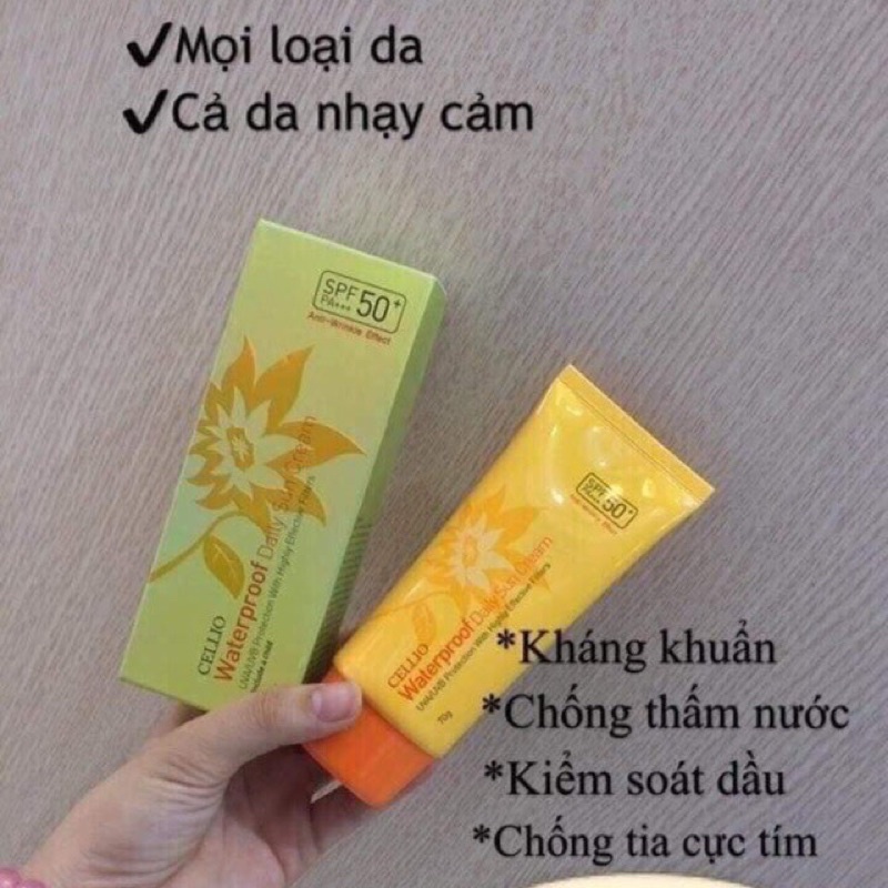 KEM CHỐNG NẮNG BẬT TONE CELLIO - HÀN QUỐC