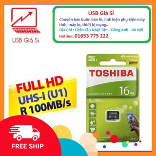 Thẻ Nhớ 16Gb TOSHIBA 100Mb/s UHS-1 M203 MicroSDHC