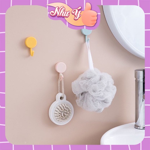 Móc Nhựa Dính Tường Nhiều Màu, Móc Treo Đồ Dùng Trong Gia Đình, Đa Năng Tiện Lợi