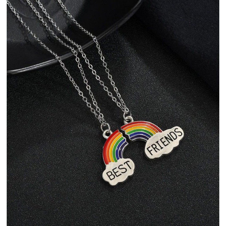 Dây chuyền mặt CẦU VỒNG BEST FRIENDS vòng cổ tình bạn nam nữ unisex dễ thương