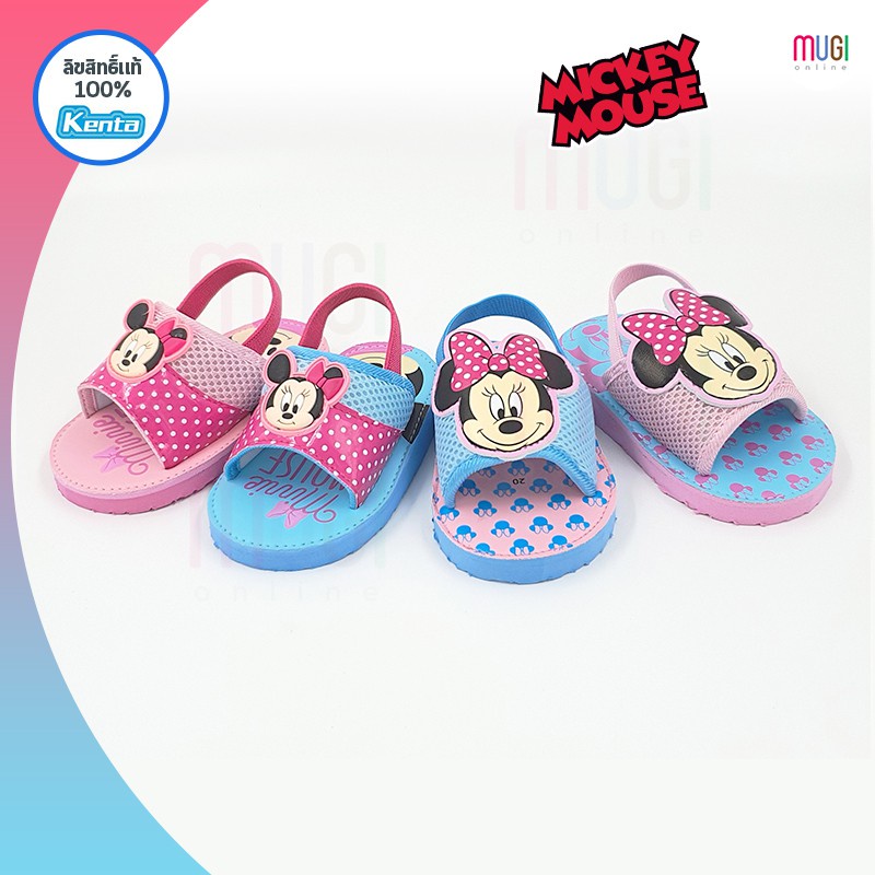Dép tập đi cho bé gái có quai hàng mickey Thái Lan