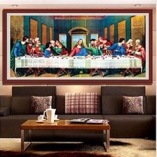 Tranh đính đá bữa tiệc ly mã lv053 kích thước 100×51cm