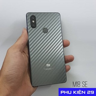 [Xiaomi Mi 8/Mi 8 Lite/Mi 8 SE/Mi 9/Mi 9 SE] Dán lưng 3D vân Cacbon - Carbon