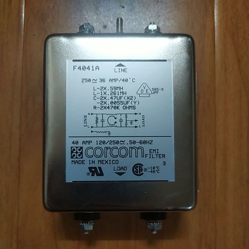 Lọc nhiễu nguồn điện Corcom 40A.  Chuyên dụng lọc nguồn âm thanh audio.