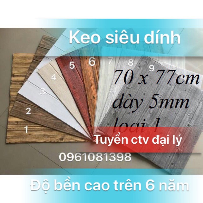 XỐP DÁN TƯỜNG VÂN GỖ LOẠI 1 cao cấp nhập khẩu