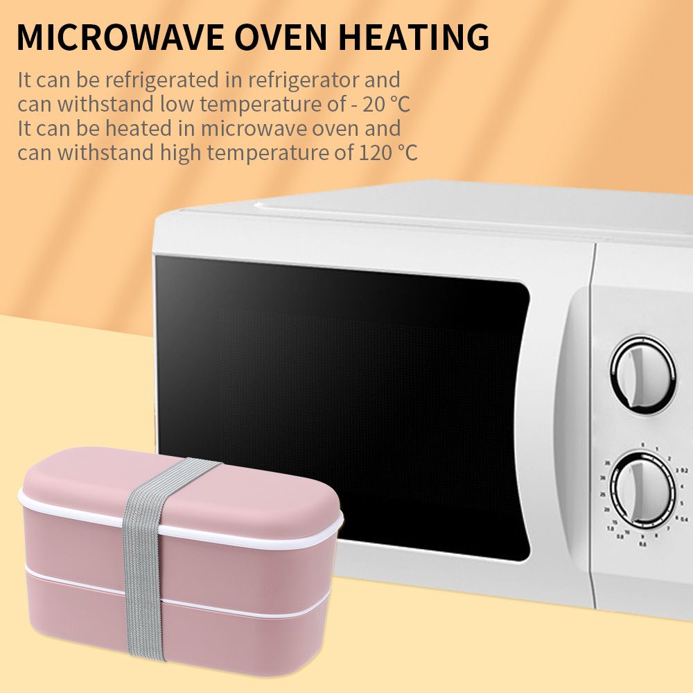 Hộp cơm Hai Tầng Thân Thiện Với Môi Trường Nhiều Màu Sắc Tiện Lợi Dành Cho Nhà Bếp