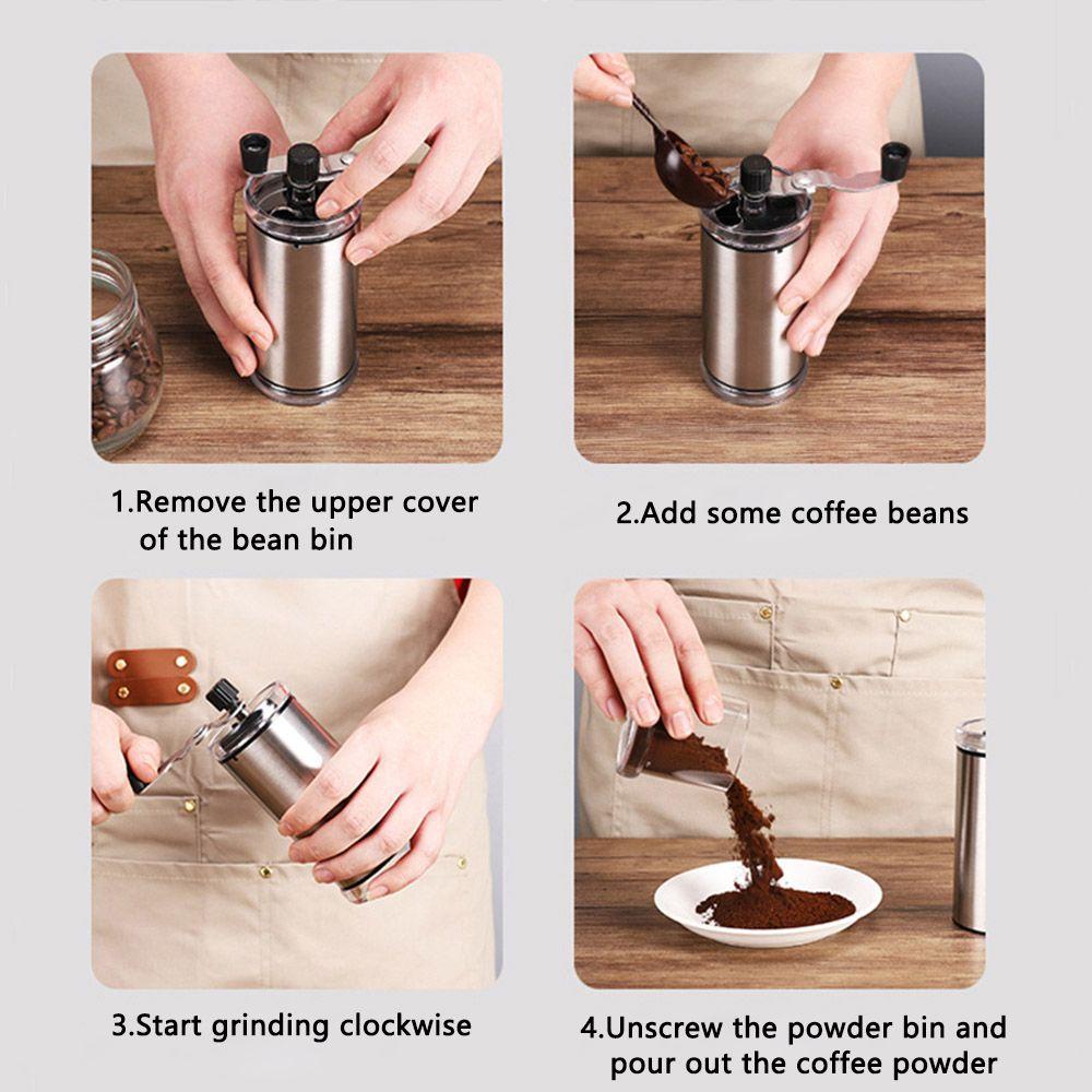 Máy Xay Cà Phê Mini Bằng Tay Chất Liệu Thép Không Gỉ Tiện Dụng